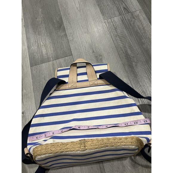 Kate Spade “BROOME STREET” Backpack Pockets Beach Theme Stripe